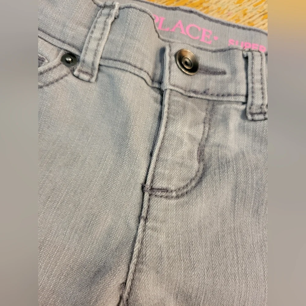 Children's Place Gray Super Skinny Girls Jeans Size 6